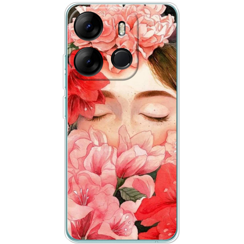 Чехол BoxFace Tecno Spark Go 2023 Girl in Flowers