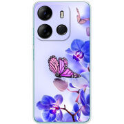 Чехол BoxFace Tecno Spark Go 2023 Orchids and Butterflies