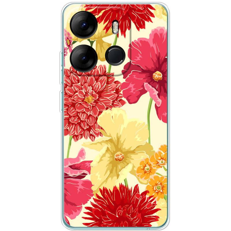 Чехол BoxFace Tecno Spark Go 2023 Flower Bed