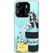 Прозрачный чехол BoxFace Tecno Spark Go 2023 City Girl