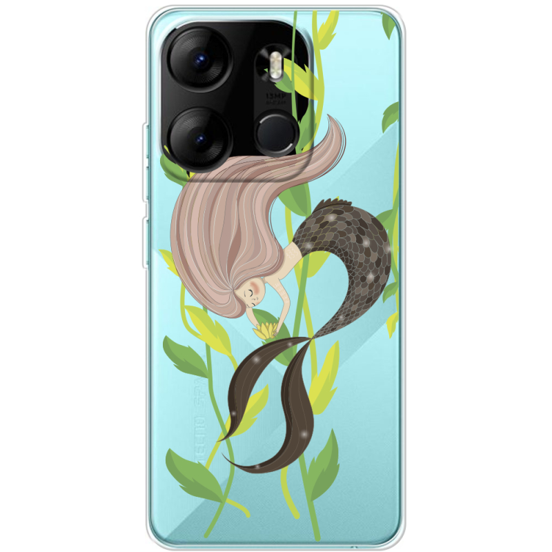 Прозрачный чехол BoxFace Tecno Spark Go 2023 Cute Mermaid