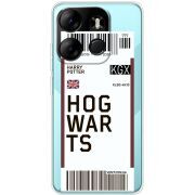 Прозрачный чехол BoxFace Tecno Spark Go 2023 Ticket Hogwarts