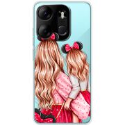 Прозрачный чехол BoxFace Tecno Spark Go 2023 Mouse Girls