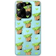 Прозрачный чехол BoxFace Tecno Spark Go 2023 Pattern Baby Yoda