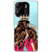 Прозрачный чехол BoxFace Tecno Spark Go 2023 Queen and Princess