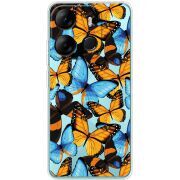 Прозрачный чехол BoxFace Tecno Spark Go 2023 Butterfly Morpho