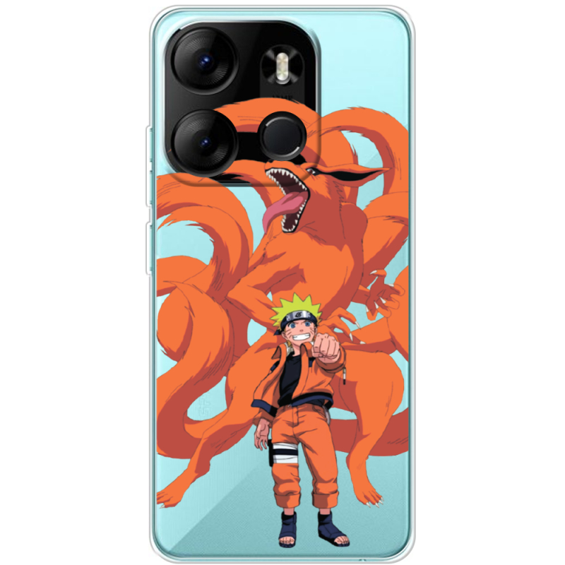 Прозрачный чехол BoxFace Tecno Spark Go 2023 Naruto and Kurama