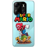 Прозрачный чехол BoxFace Tecno Spark Go 2023 Super Mario