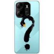 Прозрачный чехол BoxFace Tecno Spark Go 2023 Swan question