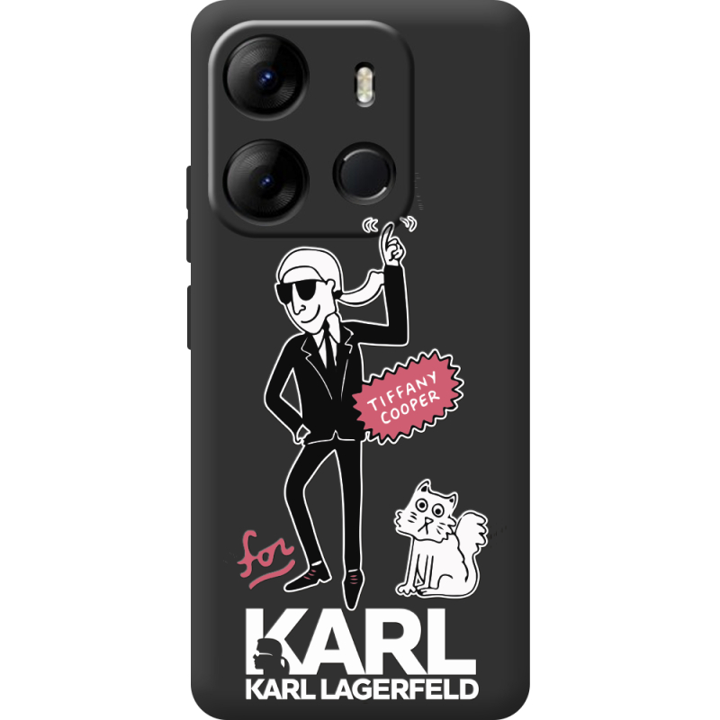 Черный чехол BoxFace Tecno Spark Go 2023 For Karl