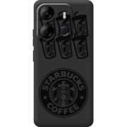 Черный чехол BoxFace Tecno Spark Go 2023 Black Coffee