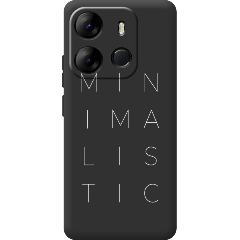 Черный чехол BoxFace Tecno Spark Go 2023 Minimalistic