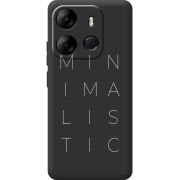 Черный чехол BoxFace Tecno Spark Go 2023 Minimalistic