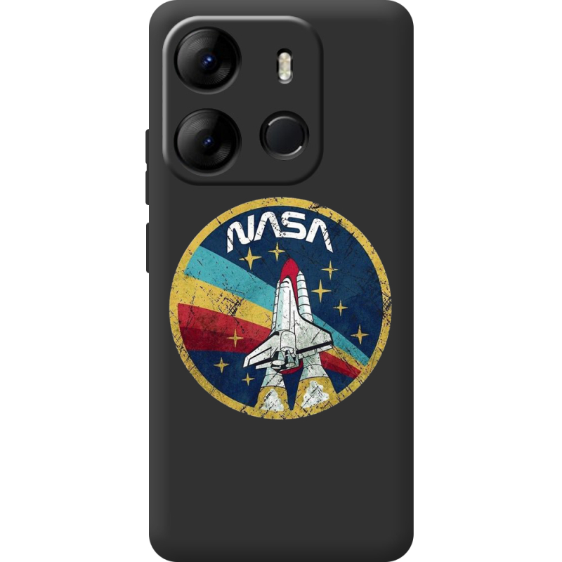 Черный чехол BoxFace Tecno Spark Go 2023 NASA