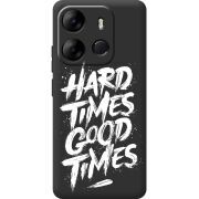 Черный чехол BoxFace Tecno Spark Go 2023 Hard Times Good Times