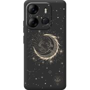 Черный чехол BoxFace Tecno Spark Go 2023 Moon