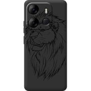 Черный чехол BoxFace Tecno Spark Go 2023 Lion