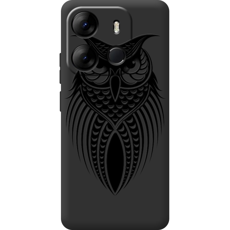 Черный чехол BoxFace Tecno Spark Go 2023 Owl