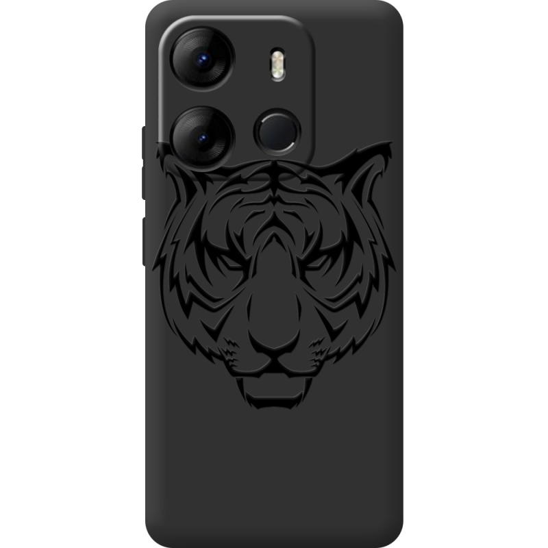 Черный чехол BoxFace Tecno Spark Go 2023 Tiger