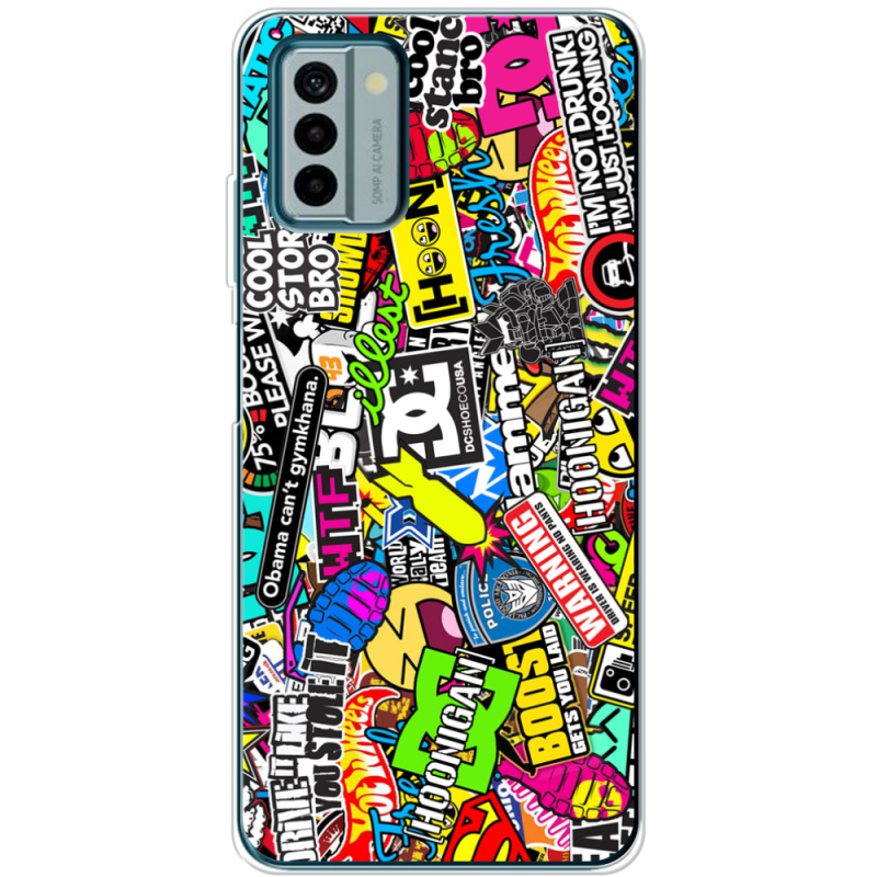 Чехол BoxFace Nokia G22 Multicolored Inscriptions