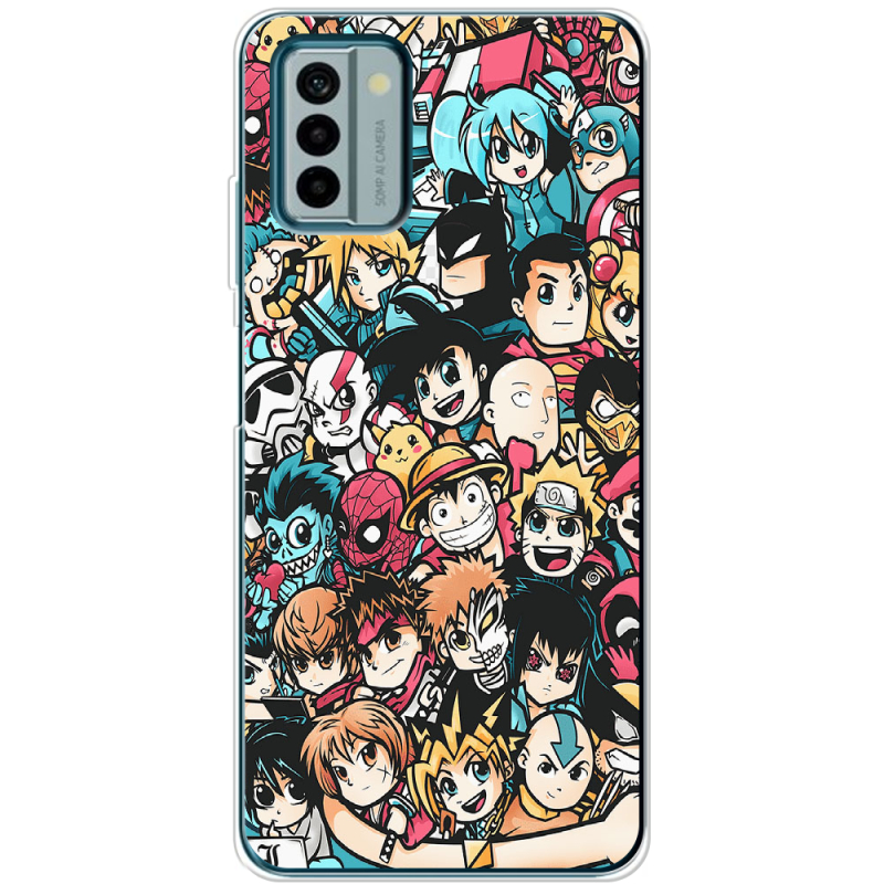 Чехол BoxFace Nokia G22 Anime Stickers