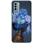 Чехол BoxFace Nokia G22 Exquisite Blue Flowers