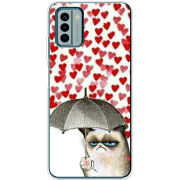 Чехол BoxFace Nokia G22 Raining Hearts