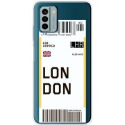 Прозрачный чехол BoxFace Nokia G22 Ticket London