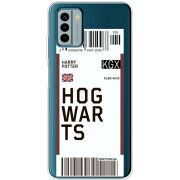 Прозрачный чехол BoxFace Nokia G22 Ticket Hogwarts