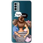 Прозрачный чехол BoxFace Nokia G22 Super Mama