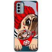 Прозрачный чехол BoxFace Nokia G22 Winter Puggy