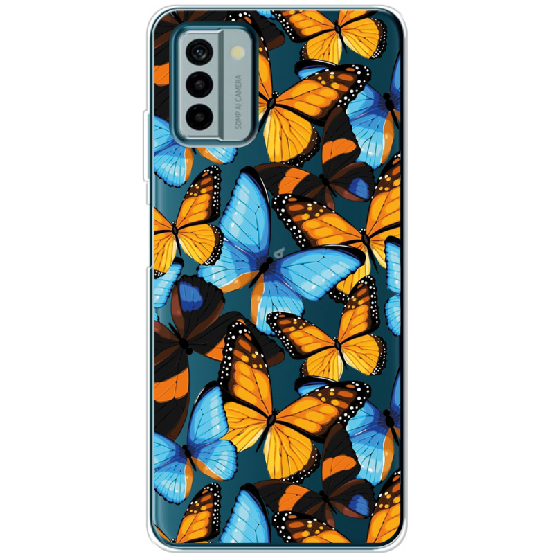 Прозрачный чехол BoxFace Nokia G22 Butterfly Morpho