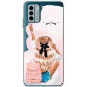 Прозрачный чехол BoxFace Nokia G22 Travel Girl