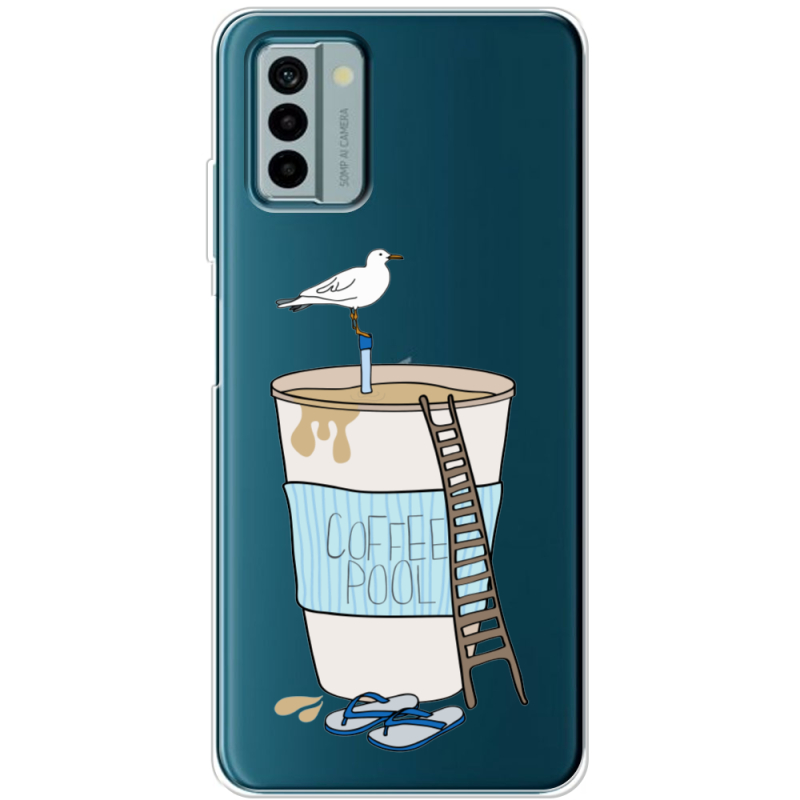 Прозрачный чехол BoxFace Nokia G22 Segull in Cofee Pool
