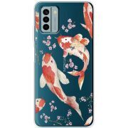 Прозрачный чехол BoxFace Nokia G22 Japanese Koi Fish