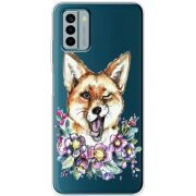 Прозрачный чехол BoxFace Nokia G22 Winking Fox