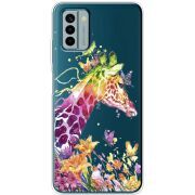 Прозрачный чехол BoxFace Nokia G22 Colorful Giraffe