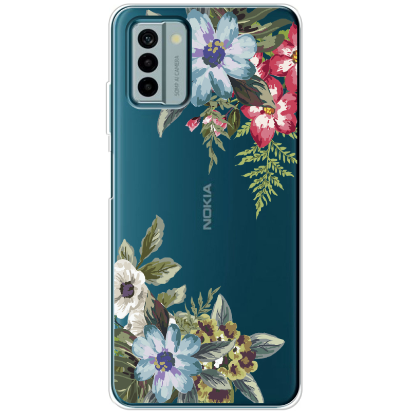 Прозрачный чехол BoxFace Nokia G22 Floral