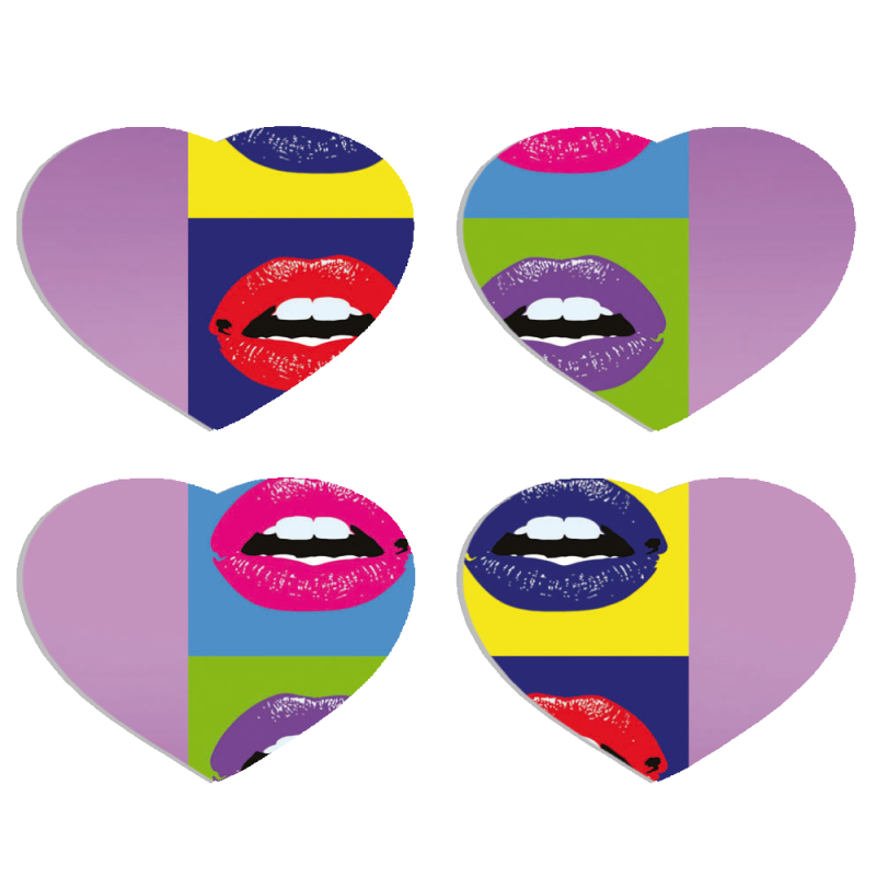 Магнитные фотопазлы Сердце 50 на 50 набор 4 штуки 