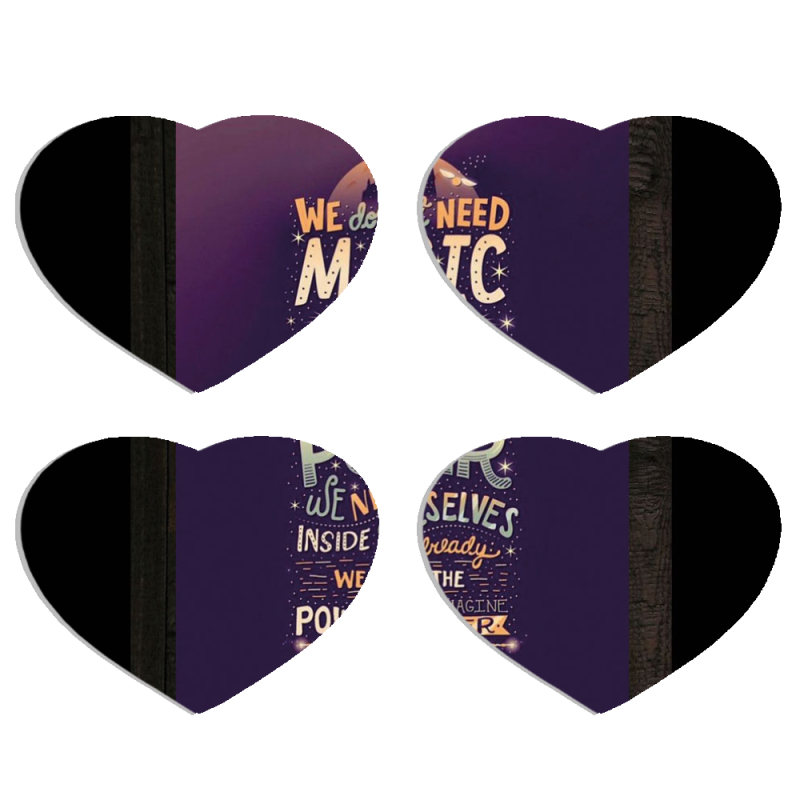 Магнитные фотопазлы Сердце 50 на 50 набор 4 штуки 