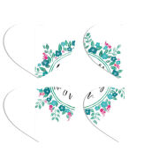 Магнитные фотопазлы Сердце 50 на 50 набор 4 штуки 