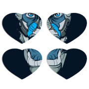 Магнитные фотопазлы Сердце 50 на 50 набор 4 штуки 