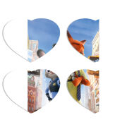 Магнитные фотопазлы Сердце 50 на 50 набор 4 штуки 