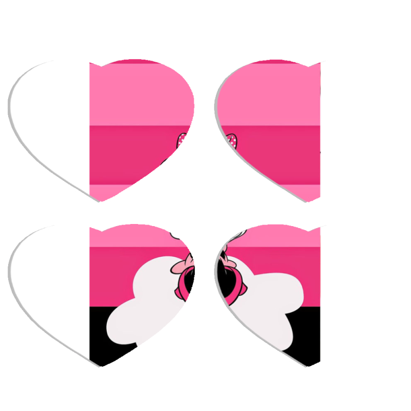 Магнитные фотопазлы Сердце 50 на 50 набор 4 штуки 