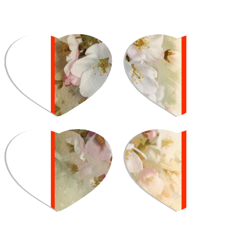 Магнитные фотопазлы Сердце 50 на 50 набор 4 штуки 