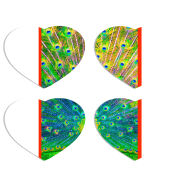 Магнитные фотопазлы Сердце 50 на 50 набор 4 штуки 