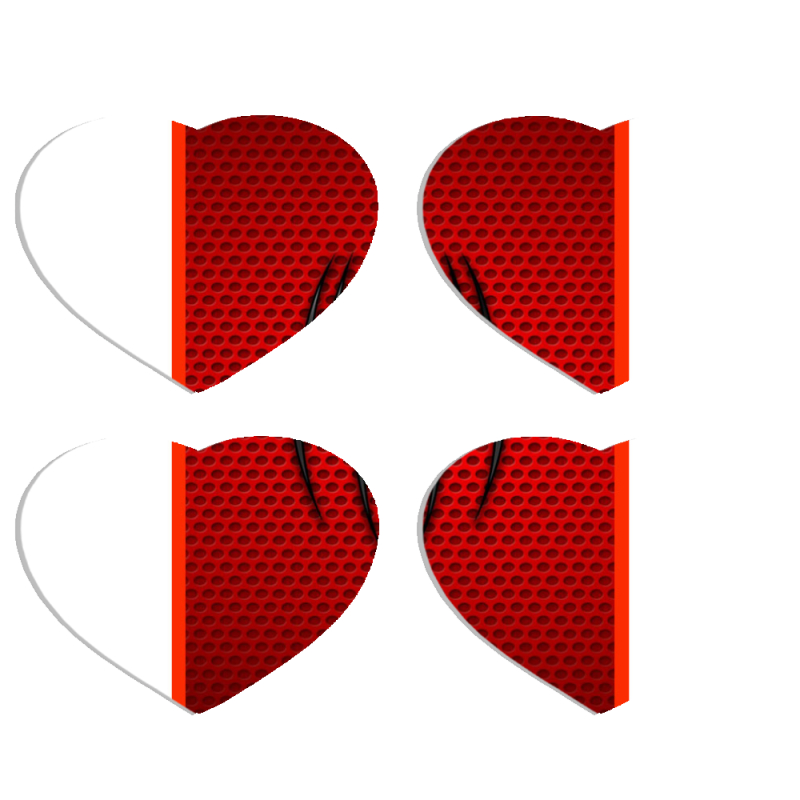 Магнитные фотопазлы Сердце 50 на 50 набор 4 штуки 