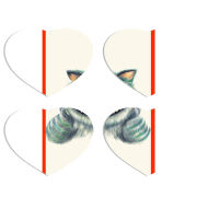 Магнитные фотопазлы Сердце 50 на 50 набор 4 штуки 