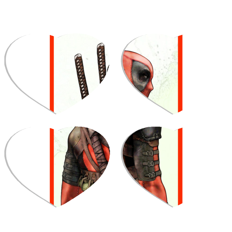 Магнитные фотопазлы Сердце 50 на 50 набор 4 штуки 