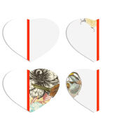 Магнитные фотопазлы Сердце 50 на 50 набор 4 штуки 